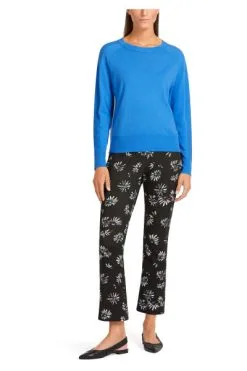 Marc Cain Strickpullover Rundhals-Strickwege Blue -Marc Cain Geschäft 000dda0302afaa0ec29bd24fdd422a7f