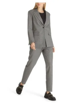 Marc Cain Blazer Mit Hahnentrittmuster Gray -Marc Cain Geschäft 02085105634ab2f3da57aa58a79dda28
