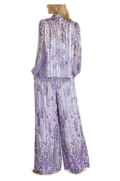 Marc Cain Blusen Schluppenbluse Mit Mustermix Purple 4 Marc Cain Blusen Schluppenbluse Mit Mustermix Purple – Bild 2