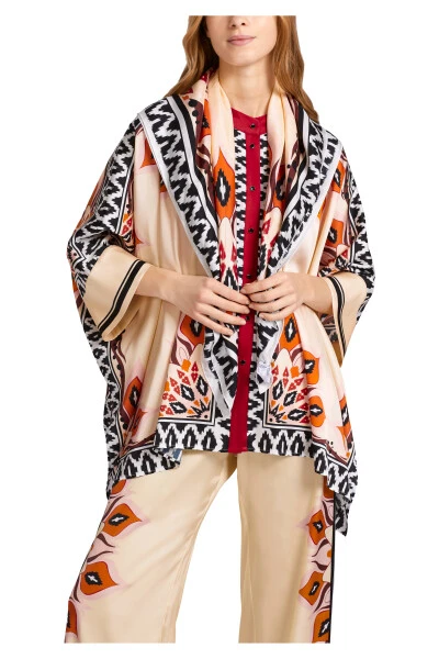 Marc Cain Blusen Bluse Im Poncho-Style Red 3 Marc Cain Blusen Bluse Im Poncho-Style Red