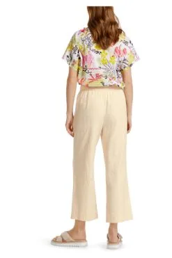 Marc Cain Jogginghosen Legere Sommerhose Im Leinenmix Beige -Marc Cain Geschäft 10c48cccd89172f4989d8acf521cdaa0