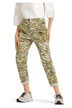 Marc Cain Hosen Bundfaltenhose Mit Leo-Print Green -Marc Cain Geschäft 141256bee432606680dcbd88ca3db51f