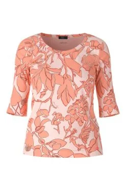 Marc Cain Blusen Bedrucktes Shirt Pink