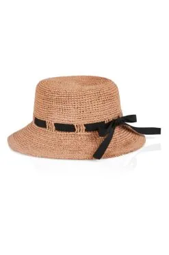 Marc Cain Geschäft 50 Marc Cain Accessoires Femininer Strohhut Beige