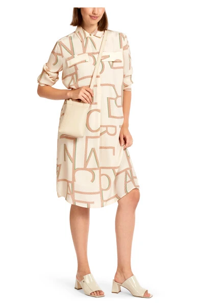 Marc Cain Kleider Shirt Dresses Beige 7 Marc Cain Kleider Shirt Dresses Beige – Bild 5
