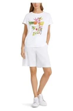 Marc Cain T-Shirts Shirt White -Marc Cain Geschäft 2c8e87e9ca26bcb725e9640146cf94d5