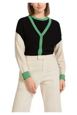 Marc Cain Cardigans Colour-Blocking-Cardigan Multicolor -Marc Cain Geschäft 2e3083da1af284ef92630bad58a16884
