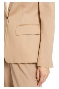 Marc Cain Gefütterter Blazer Aus Baumwolle Beige -Marc Cain Geschäft 2f75827b6e60dfb2143105f58c6cce79