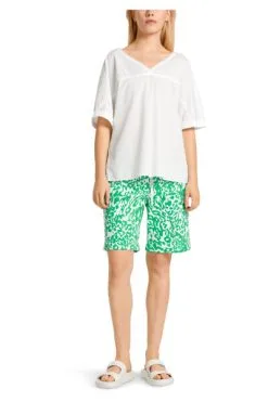 Marc Cain Blusen V-Neck-Bluse White -Marc Cain Geschäft 330d4c645fbdff6d639c37d0480c518d