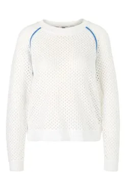 Marc Cain Strickpullover Netz-Pullover White -Marc Cain Geschäft 34bf87e24a1485c4818b791cfecb1dc9