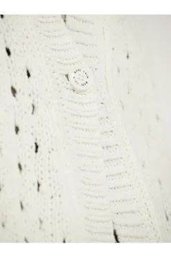 Marc Cain Cardigans Cardigan Knitted In Germany White