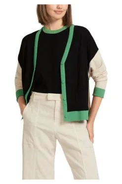Marc Cain Cardigans Colour-Blocking-Cardigan Multicolor -Marc Cain Geschäft 378e628812e8f7c5aff26557750acb41