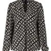 Marc Cain Blusen Bluse Im Geometrischen Dessin Black -Marc Cain Geschäft 3951ee930df0b60bd752bb77e787c4b7