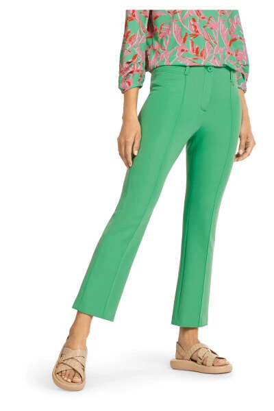 Marc Cain Hosen Klassische Hose Mit Bügelfalte Green 4 Marc Cain Hosen Klassische Hose Mit Bügelfalte Green – Bild 2