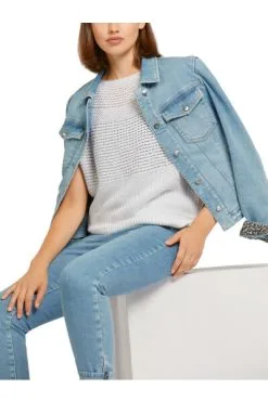 Marc Cain Jeansjacken Denim Jackets Blue