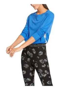Marc Cain Strickpullover Rundhals-Strickwege Blue -Marc Cain Geschäft 42c4ccb8444ea1d83213e0b713506d50