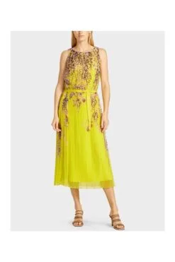 Marc Cain Freizeitkleider Tag Midi Kleid Yellow -Marc Cain Geschäft 4a6a24ffbd70ecdb869af7e58791c505