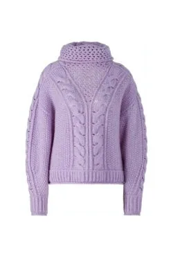 Marc Cain Rollkragenpullover Sicherungen Purple