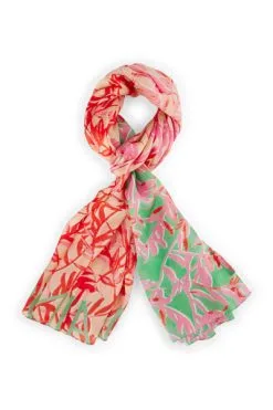 Marc Cain Schals Edler Seidenschal Im Floralen Dessin Multicolor