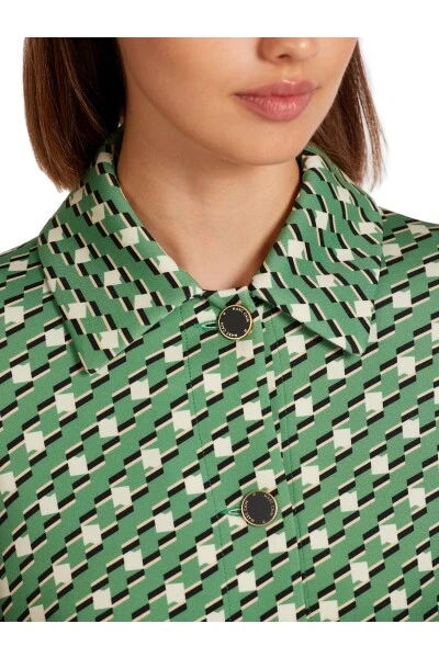 Marc Cain Blazer Hemdjacke Mit Metallknöpfen Green 8 Marc Cain Blazer Hemdjacke Mit Metallknöpfen Green – Bild 6
