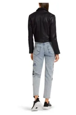 Marc Cain Lederjacken Lederjacke Im Motorrad-Stil Black -Marc Cain Geschäft 5721c5450eeabdcaf6838315ff8d438a