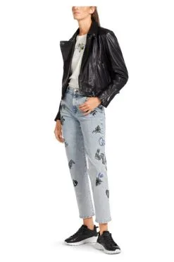 Marc Cain Lederjacken Lederjacke Im Motorrad-Stil Black -Marc Cain Geschäft 60d5c583245e196dc149da50e13d8561