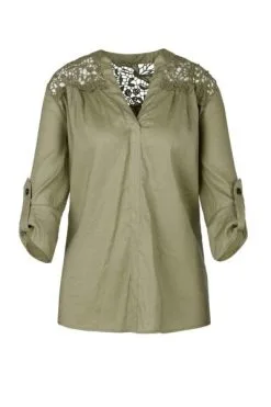 Marc Cain Blusen Blouse Met Kant Green 7 Marc Cain Blusen Blouse Met Kant Green -Marc Cain Geschäft 6560fb9f700d81db1b4b2c814fe4f831