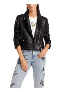 Marc Cain Lederjacken Lederjacke Im Motorrad-Stil Black -Marc Cain Geschäft 672fcdd6613b14fe73c9a39aa0a76c80