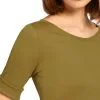 Marc Cain T-Shirts T-Shirt Mit Femininem Dekolleté Green -Marc Cain Geschäft 67715ba134e9680d265ddee6919b2311