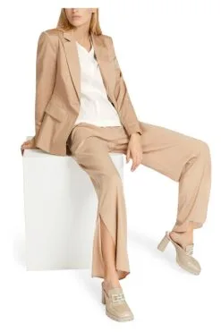 Marc Cain Gefütterter Blazer Aus Baumwolle Beige -Marc Cain Geschäft 690da7080ad3523ff0c5cf8fb3585e6a