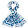Marc Cain Schals Feiner Batik-Schal Mit Floralen Details Blue -Marc Cain Geschäft 6d80230080c470442e2c5d78817fe869