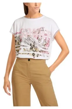 Marc Cain T-Shirts T-Shirt White -Marc Cain Geschäft 6e6b952c72cbbfabc09cbfd6237c2a82
