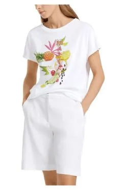 Marc Cain T-Shirts Shirt White -Marc Cain Geschäft 721891223499dfa10df65ebaf6342ae3