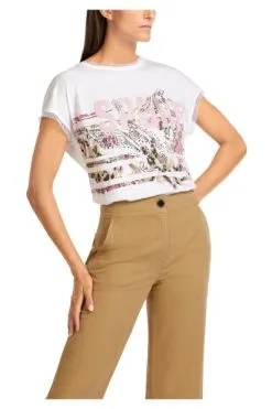 Marc Cain T-Shirts T-Shirt White