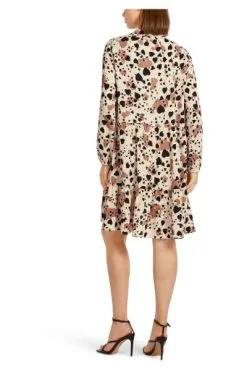 Marc Cain Freizeitkleider Leo-Kleid Mit Stufenvolants Brown -Marc Cain Geschäft 75e2c8bae4e3b3e83f34f0beecf5ff61