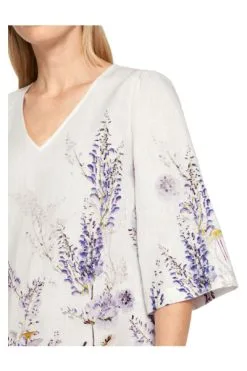 Marc Cain Kleider Leinenkleid In A-Linie White -Marc Cain Geschäft 7bcfea3735311b5b9d650690481afa38