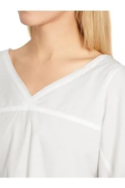 Marc Cain Blusen V-Neck-Bluse White -Marc Cain Geschäft 7d4136ff22ef55bc55fd9720f3207402