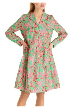 Marc Cain Freizeitkleider Midikleid Mit Revers Green -Marc Cain Geschäft 7d78bba9f0ab7ed597901bca0d0eb4f6