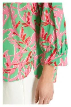 Marc Cain Blusen Sommerliche Bluse Green -Marc Cain Geschäft 83cab06d336d25b142f897f946c799a4