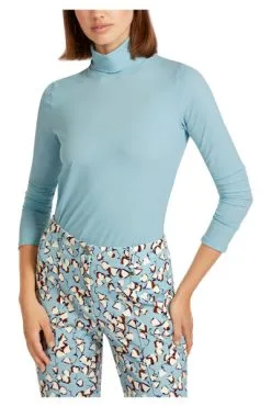 Marc Cain Rollkragenpullover T-Shirts Blue