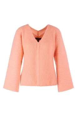 Marc Cain Strickpullover Knitwear Orange -Marc Cain Geschäft 8cfca0c2ed01ca621b1433156885622b