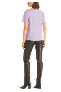 Marc Cain T-Shirts T-Shirt-MIT-Glitzerdetail Brown