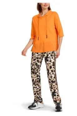 Marc Cain Blusenshirt Mit Strukturmix Orange -Marc Cain Geschäft 935b332fdcd166ce952ba5b1c9cc4d0c