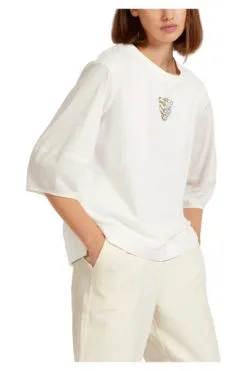 Marc Cain Blusen Elegantes Weißes Shirt Mit Materialmix White 12 Marc Cain Blusen Elegantes Weißes Shirt Mit Materialmix White -Marc Cain Geschäft 9429ad214b7390d3147ca9d7379c3597