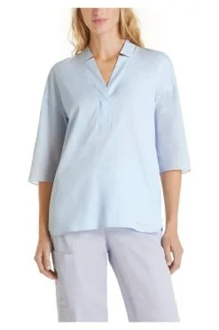 Marc Cain Blusen Blouse Blue -Marc Cain Geschäft 94661b9186fe3511cac8456b29421f16