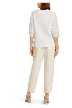 Marc Cain Blusen Elegantes Weißes Shirt Mit Materialmix White 10 Marc Cain Blusen Elegantes Weißes Shirt Mit Materialmix White -Marc Cain Geschäft 96aaf54024f7cb98b9397fa22f9a4828