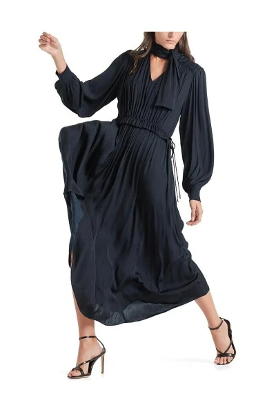 Marc Cain Maxi-Kleider Dress Blue 6 Marc Cain Maxi-Kleider Dress Blue – Bild 4