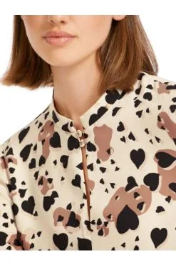 Marc Cain Freizeitkleider Leo-Kleid Mit Stufenvolants Brown