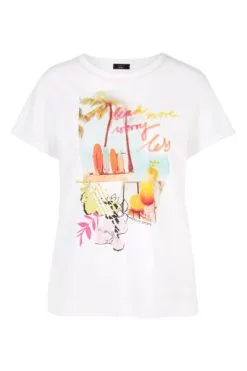 Marc Cain T-Shirts Bedrucktes T-Shirt White -Marc Cain Geschäft a16a7c27fe3e09810ca39492b18ce9df