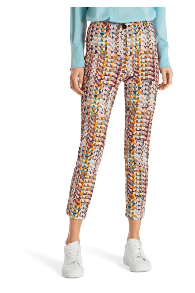 Marc Cain Hosen Hose Mit Retro-Print Beige 5 Marc Cain Hosen Hose Mit Retro-Print Beige – Bild 4